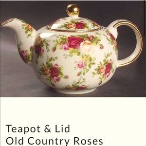 TEAPOT ROYAL ALBERT OLD COUNTRY ROSES CLASSIC III VINTAGE FINE CHINA 1999